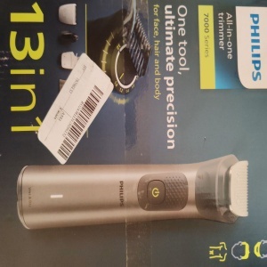 Aparat de tuns barba & parul de pe cap si corp 13in1 Philips Multigroom All in One MG7925/15, autonomie 120 min, 26 setari de lungime: 0,5-20 mm All-in-One, 3 capete trimmer specializate (detalii, nas, corp), husa, 100% waterproof, Resigilat, Grad A - Img 2