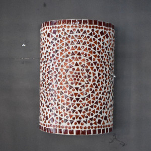 Aplica de perete Chetek 1, metal/sticla, rosu/portocaliu, 26 x 17 x 14 cm - Img 3