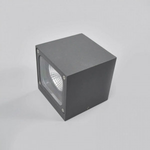 Aplica de perete pentru exterior Merjem, LED, aluminiu, gri inchis, 12 x 12 x 12 cm - Img 6