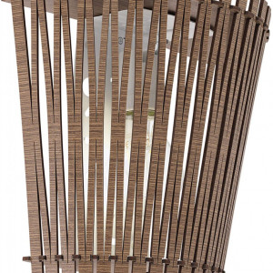 Aplica Sendero, metal/lemn, maro, 24 x 22 x 12 cm
