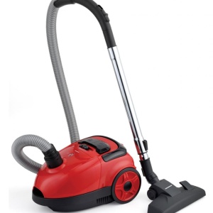 Aspirator cu sac Heinner HVC-VB750RD, Putere 750W, Sac textil 1.6L, Control variabil al puterii, Rosu