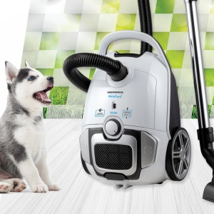 Aspirator Heinner HVC-M700WH Putere 700W, Filtru HEPA 12, Perie ECO, Sac textil 3L, Tub din metal, Viteza variabila, Alb - Img 2