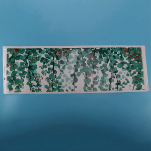 Autocolant de perete Veumoie, model eucalipt, verde, PVC, 85 X 63 cm - Img 5