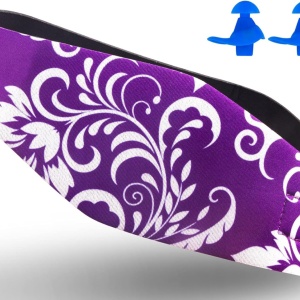 Banderola pentru inot Lightening, neopren, violet/alb/negru, marimea M