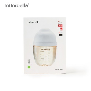 Biberon Anticolici Mombella Breast-Like, 300ml, Tetina 360Ãƒâ€šÃ‚Â° XL Flux Consistent, PPSU, Ivory - Img 4