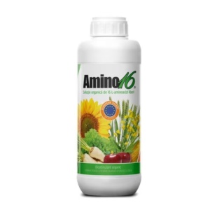 Biostimulator organic, Ingrasamant foliar (Bio) Amino16, pentru gradina, gazon, pomi fructiferi, culturi de cereale, legume, 1 Litru, certificat si pentru agricultura ecologica