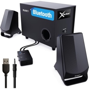 Boxe PC active cu Subwoofer, Majority, Bluetooth, stereo, 2.1, DX30, 80 W, Resigilat, Grad A