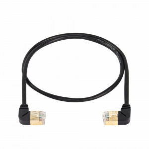 Cablu Ethernet masculin CAT8 la 90 de grade SinLoon, 40 Gbps, 2000 MHz, de la stanga la dreapta, 50 cm - Img 1
