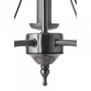 Candelabru Bannister, metal, argintiu, 44 x 41,5 x 41,5 cm - Img 2