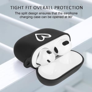 Carcasa de protectie pentru Airpods 3 Newseego, TPU/metal, negru/alb/argintiu