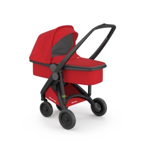 Carucior 2 In 1, Greentom, 100% Ecologic, Black Red - Img 4