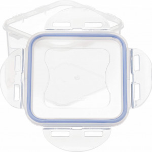 Caserola cu capac pentru alimente Lock, plastic, semitransparent, 680 ml - Img 4