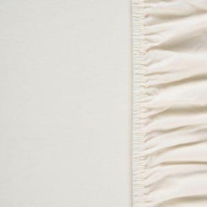 Cearsaf de pat cu elastic, bej, 90-100x200 cm - Img 4