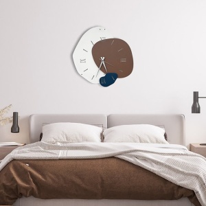 Ceas decorativ de perete metal 100% grosime 1mm, 50x50 cm, multicolor - Verificat A · Re-Bloom - Img 4