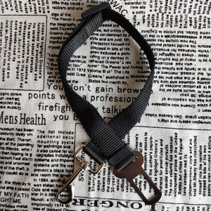 Centura de siguranta pentru caini HEIGOO, negru, nailon/metal, 42-70 cm - Img 4