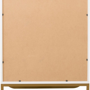 Comoda Sanford, MDF/ metal, alb/ auriu, 80 x 106 x 48 cm - Img 4