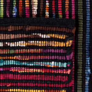 Covor lucrat manual Bartin, multicolor închis, 160 x 230 cm - Img 5