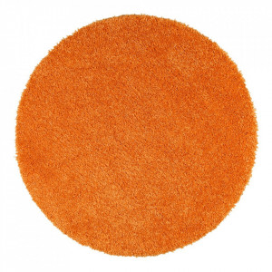 Covor rotund, portocaliu, 67 cm