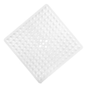 Covoras antiaderent pentru cabina de dus Clamak, PVC, alb, 53 x 53 cm