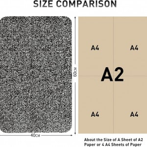 Covoras antiderapant Mibao, polipropilena, negru/gri deschis, 40 X 60 cm - Img 8