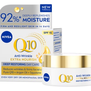 Crema de zi NIVEA Q10 Power antirid cu SPF15, 50 ml, Resigilat, Grad A