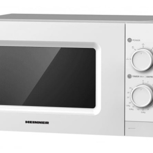 Cuptor cu microunde Heinner HMW-MD20MWH, 20 l, Control mecanic, 700 W, Alb