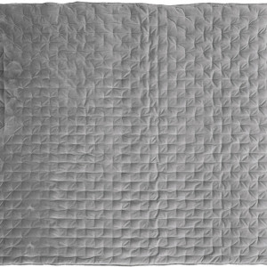 Cuvertura de pat Cheryl din catifea gri, 160 x 220 cm - Img 3