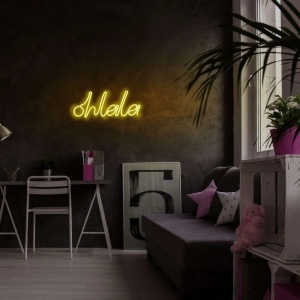 Decor de perete Re-Bloom, LED, PVC, alb/galben, 36 x 2 x 15 cm - Img 3