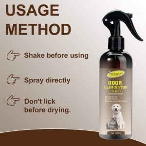 Deodorant pentru covoare Cherioll, elimina mirosul de caini si pisici , 300 ml - Img 3
