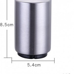 Deschizator de sticle multifunctional cu magnet, otel inoxidabil, argintiu, 8,5 x 5,4 cm - Img 7