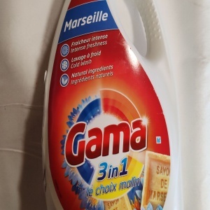 Detergent de rufe lichid Gama, Marseille & Lotus, concentrat, 3in1, 2.2 l, 44 spalari, Resigilat, Grad A - Img 4