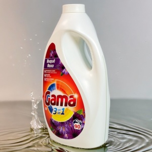 Detergent de rufe lichid Gama, Violete, Concentrat, 4.05 l, 90 spalari, Resigilat, Grad A - Img 4