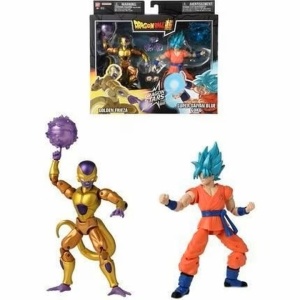 Dragon Ball Super Dragon Stars set 2 figurine Golden Frieza vs Super Saiyan Blue Goku, 17 cm, plastic, accesorii incluse, 4 ani+, multicolor - Verificat A · Re-Bloom
