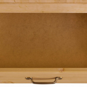 Dulap Alby din lemn masiv de pin/metal, maro, 75 x 60 x 205 cm - Img 3