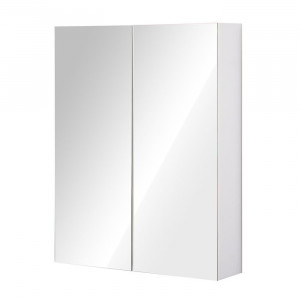 Dulap pentru baie Classen, cu oglinda, argintiu, 75 x 60 x 15 cm