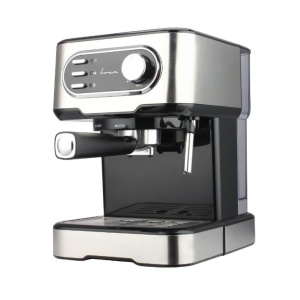 Espressor manual FRAM FEM-850BKSS, 850W, 15 bar, rezervor apa 1.5L, Argintiu, RESIGILAT, 1 AN GARANTIE