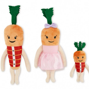 Familie 3 morcovi de plus: Chantenay, Jasper & Baby, îmbrăcați - Img 1