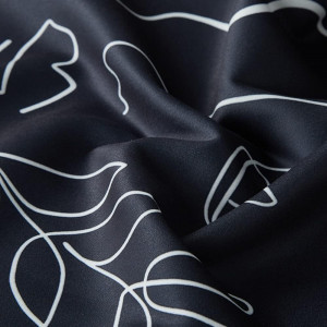 Fata de masa decorativa Sevenler, textil, negru, 140 x 40 cm 