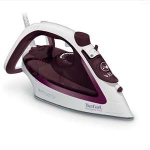 Fer de calcat Tefal Express Steam FV5714E0, Putere 2500W, Jet de abur 190g/min, Abur variabil 0-45g/min, Capacitate 270ml, Talpa Durilium, Violet