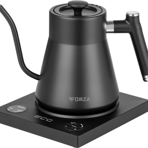 Fierbator electric ECG Forza 8000 Pour over Nero, 1200 W, 1 litru, otel inoxidabil, negru mat - Img 3