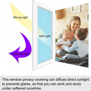 Folie de protectie UV pentru ferestre cu efect de oglinda Sourcing Map, PET, albastru, 60 x 200 cm - Img 3