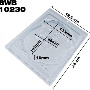 Forma pentru ciocolata BWB 10230, silicon/plastic, transparent, 18,5 x 24 cm - Img 5
