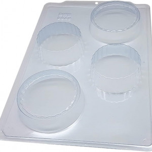 Forma pentru ciocolata BWB 3640, silicon/plastic, transparent, 24,5 x 35 cm - Img 4