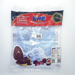 Forma pentru ciocolata BWB 9721, silicon/plastic, transparent, 18,5 x 24 cm - Img 3