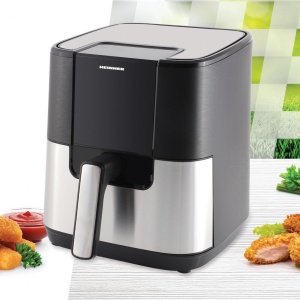 Friteuza aer cald Heinner HealthyEra 15 HAF-H6BKS1500, Putere 1500W, Capacitate: 5.5L, 8 Programe presetate, Negru/Argintiu - Img 3