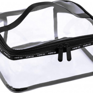 Geanta cosmetica Changrongsheng, PVC, transparent, 21 x 15.5 x 10 cm - Img 1