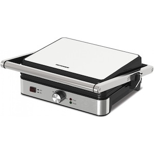 Grill electric Heinner SunsetGrill HEG-K2000SS, 2000W, placi fixe cu invelis antiaderent, dimensiuni placi: 30 X 24.9 cm