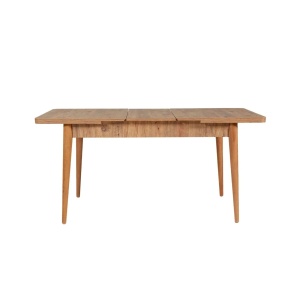 Hanah Home masa extensibila, PAL melaminat/picioare arin, 130x80x77 cm (deschisa 165x80x75 cm), capacitate 40kg, pin atlantic - Verificat A · Re-Bloom
