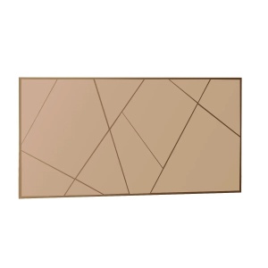 Hanah Home oglinda perete 60x120x2.2 cm, rama MDF 100%, acoperire ecologica Flotal-E, bronz - Verificat A · Re-Bloom