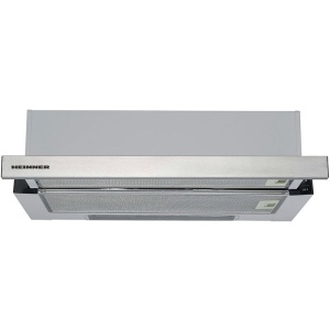 Heinner Hota telescopica HTCH-440FS, 1 motor, 325 m3/h, 2 trepte de viteza, 60 cm, Inox, RESIGILATA, 1 AN GARANTIE